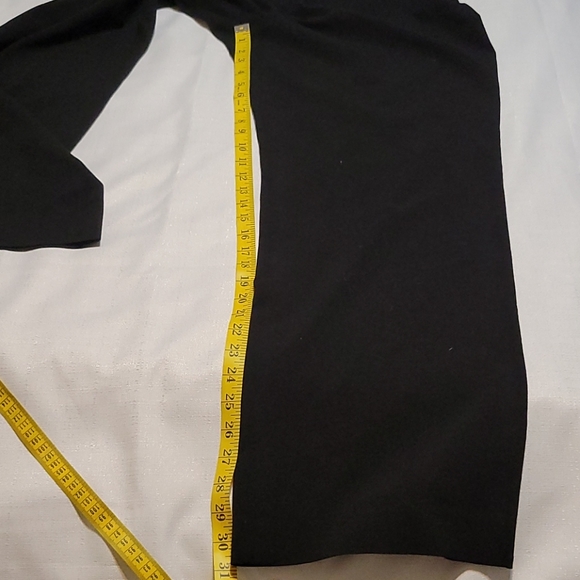 Larry Levine stretch black straight leg dress pants size 14 - Picture 7 of 8